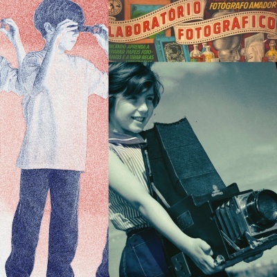 Workshops e experiências de fotografia analógica para os mais novos.