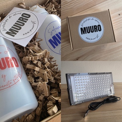 kits ,luzes uv e química para cianotipia.