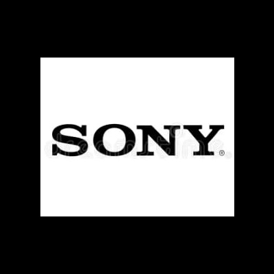 Logótipo da marca SONY em preto sobre fundo branco