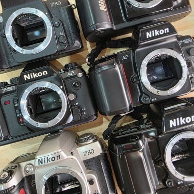 Máquinas analógicas reflex.