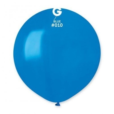 Balão azul redondo com texto branco G BLUE #010