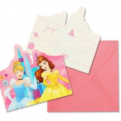 Papel de carta com personagens Disney e envelope cor-de-rosa