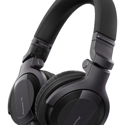 Auscultadores Pioneer DJ pretos com arco acolchoado e almofadas