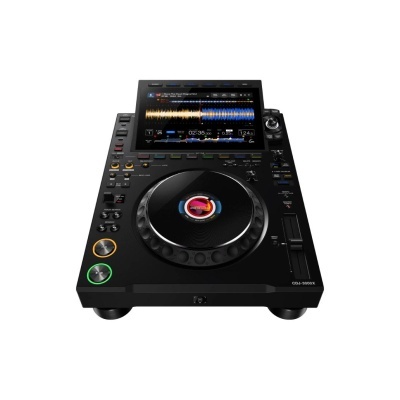 Leitor DJ Pioneer CDJ-3000X com ecrã tátil colorido e jog wheel preta