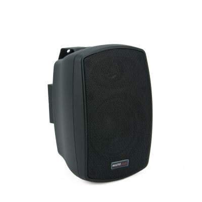 Coluna de som preta MASTER AUDIO com grade frontal em metal perfurado