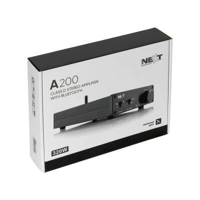 Embalagem de amplificador estéreo Next A200 com Bluetooth