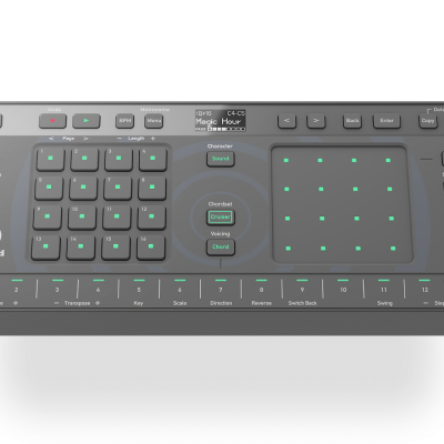 Teclado compacto preto com teclado numérico e touchpad