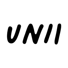 Texto UNII em preto sobre fundo branco