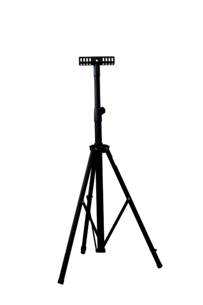 Tripé preto em fundo preto