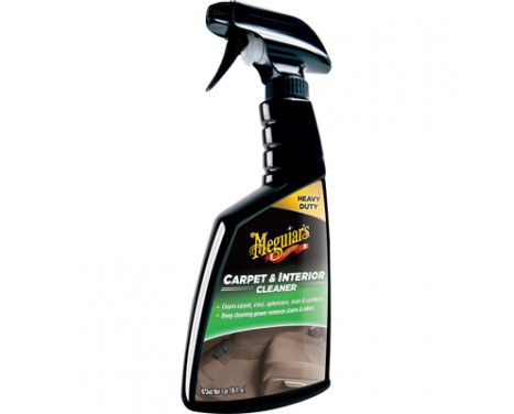 Frasco de spray preto para limpeza de carpetes e interiores de carros Meguiar's