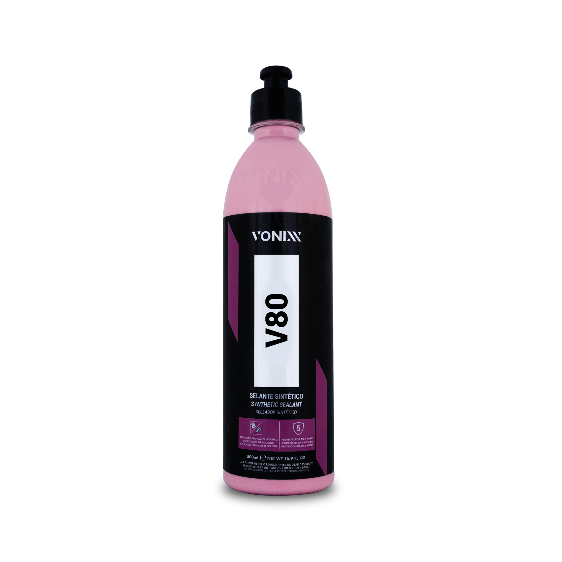 Frasco rosa de V80 Selante Sintético da Vonixx