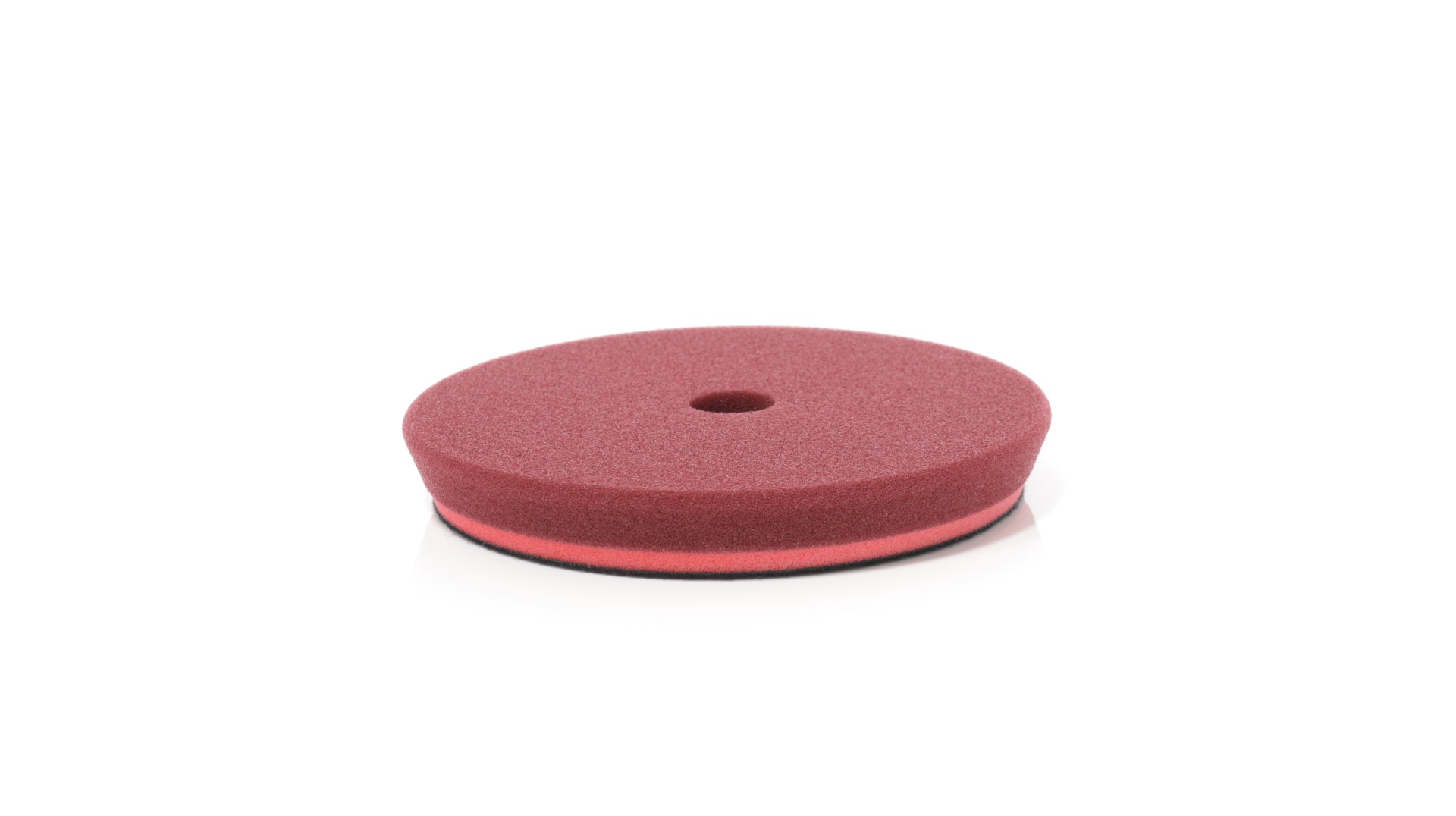 Disco de espuma vermelho com orifício central
