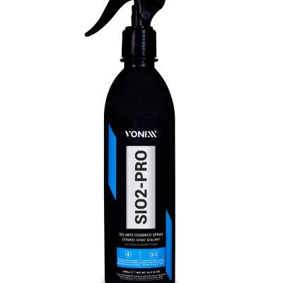 Frasco preto com spray YONIXX SIO2-PRO selante cerâmico