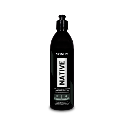 Frasco preto Vonixx Native creme alisador de cabelo