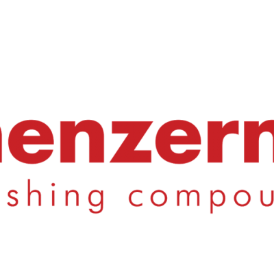 Logótipo menzerna em vermelho sobre fundo branco