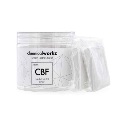 Embalagem transparente com cera em barra branca 'chemical workz clean care coat CBF'