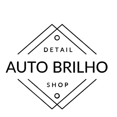 Logótipo AUTO BRILHO detalhe automóvel em preto e branco