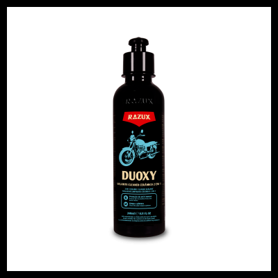 Frasco preto com doseador de selante cerâmico para motos