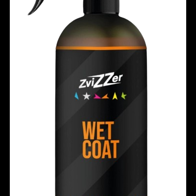 Frasco preto com pulverizador e rótulo preto e laranja