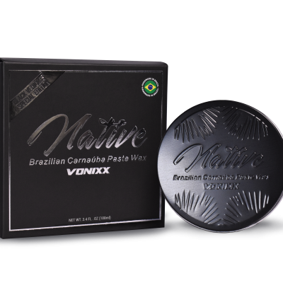 Cera em pasta Native Brazilian Carnauba Paste Wax da VONIXX com embalagem preta