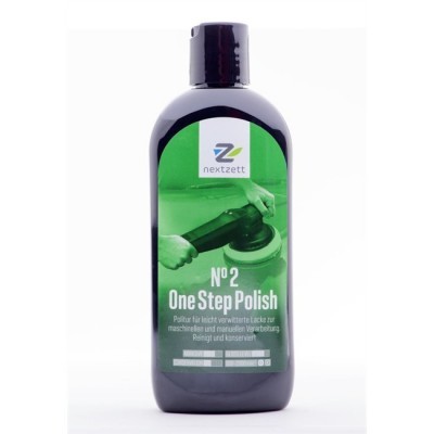 frasco preto de polidor automóvel One Step Polish da marca nextzett
