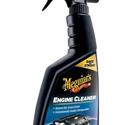 Frasco pulverizador preto Meguiar's Engine Cleaner para limpeza de motor
