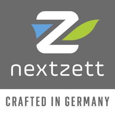 Logótipo da nextzett com frase crafted in Germany