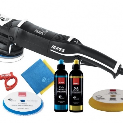 Sistema de polimento RUPES com polidora elétrica e acessórios