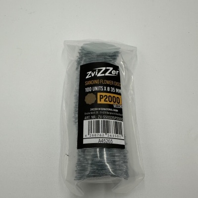 Pacote plástico com discos abrasivos ZviZZer P2000