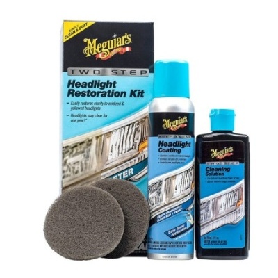 Kit de restauração para faróis Meguiar's com frascos e aplicadores