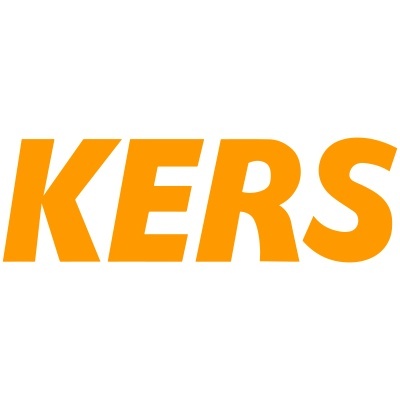 Logótipo com a palavra KERS em letras laranja