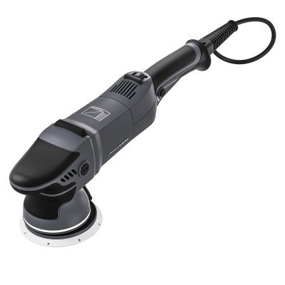 Lixadora elétrica preta com detalhes cinzentos e cabo longo