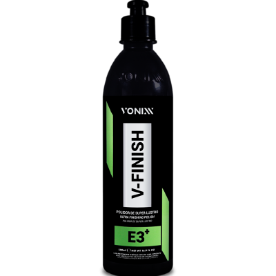Frasco preto VONIXX V-FINISH E3+ polidor de super lustro para pintura automóvel