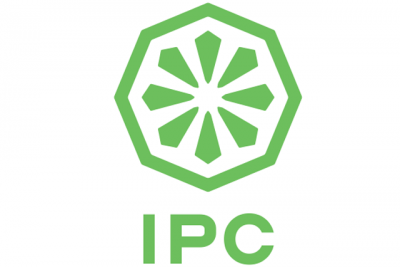 Logotipo verde IPC com figura octagonal