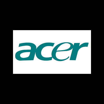 Logótipo da Acer verde-azulado em fundo branco