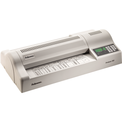 Laminadora Fellowes Proteus A3 cinzenta com painel digital
