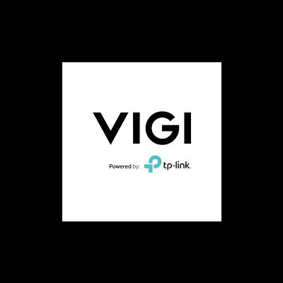 Logótipos VIGI e TP-Link em fundo branco