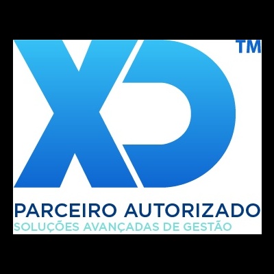 Logótipo XD parceiro autorizado com texto complementar