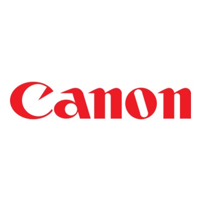 Logotipo Canon em vermelho sobre fundo branco