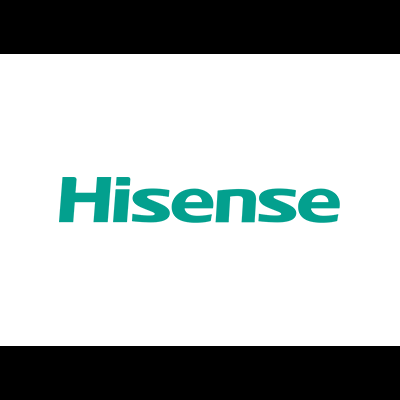 Logótipo Hisense azul-turquesa