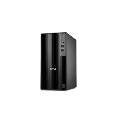 Computador de secretária Dell preto com riscas verticais e portas USB frontais