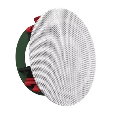 Coluna de teto embutida branca com grelha em metal perfurado