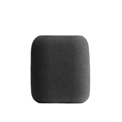 Espuma preta quadrada arredondada com textura fina