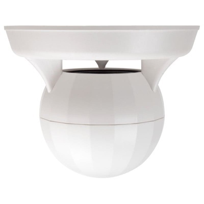 Sensor de teto esférico branco com suporte plástico