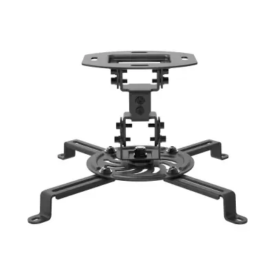 Suporte de teto para projetor em metal preto com pés em X