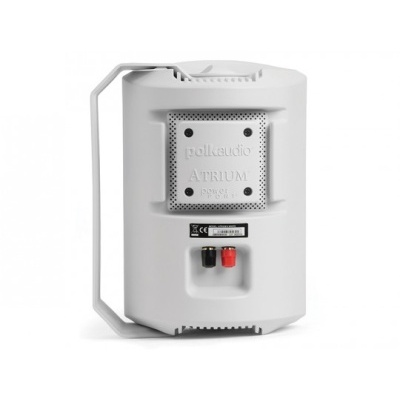Coluna de som branca Polk Audio Atrium 4 vista traseira