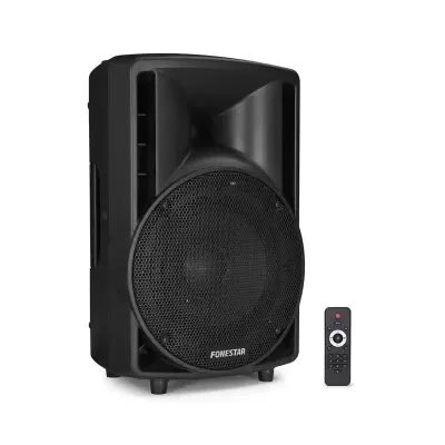 Coluna de som preta FONESTAR com telecomando