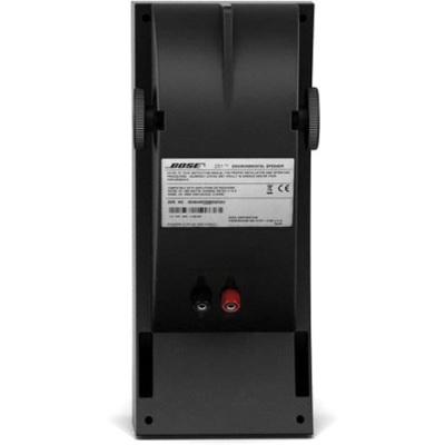 Coluna acústica preto Bose com etiquetas e conectores