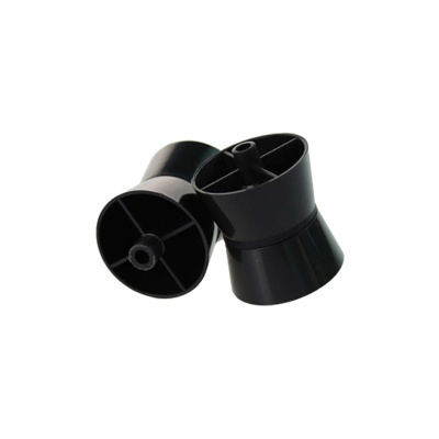 Rodízios pretos de plástico para mobília, dois unidades