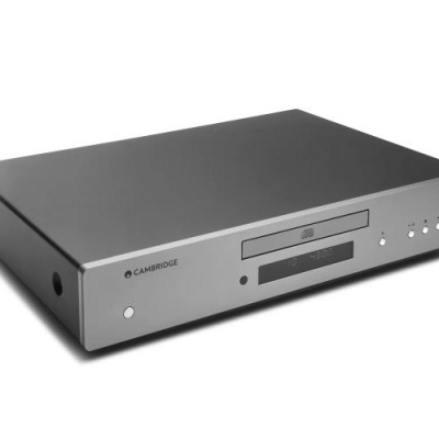 Leitor de CD Cambridge cinzento com visor e botões